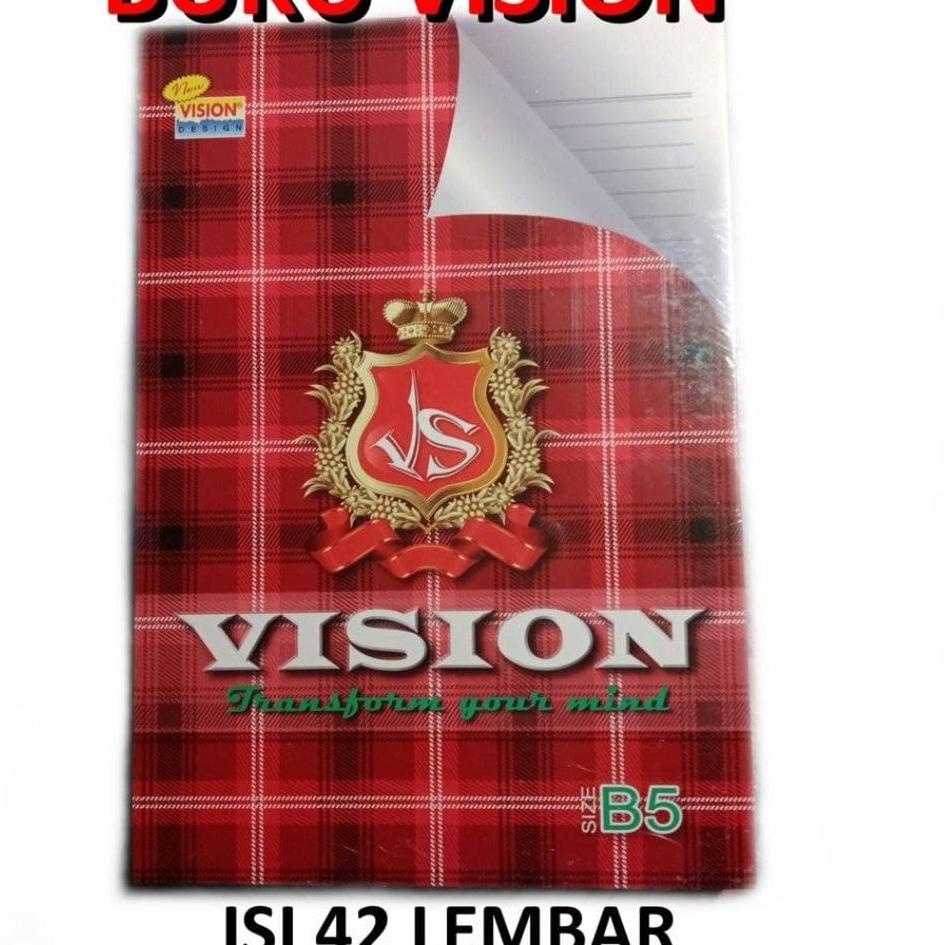 

(PROMO NLI55) [PAK] BUKU TULIS VISION BOXY B5 42 LEMBAR (6 PCS) ✵