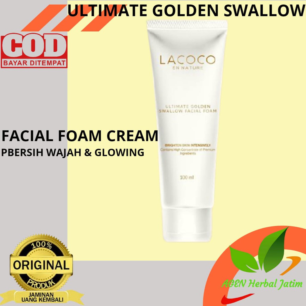 Sabun Pembersih Cream Wajah Pemutih Wajah Glowing Peghilang Jerawat Dan Komedo Lacoco GS Foam