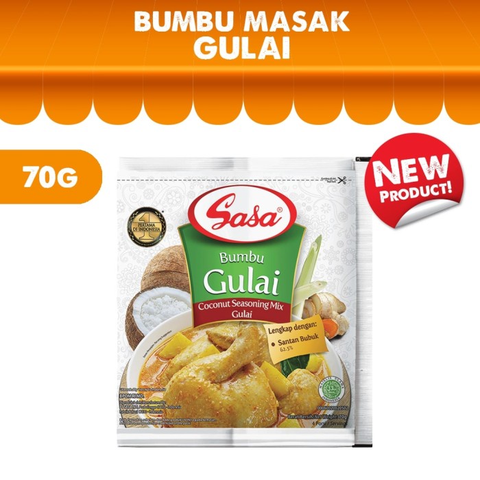 

Instan-Masak-Bumbu- Sasa Bumbu Gulai 70Gr -Bumbu-Masak-Instan.