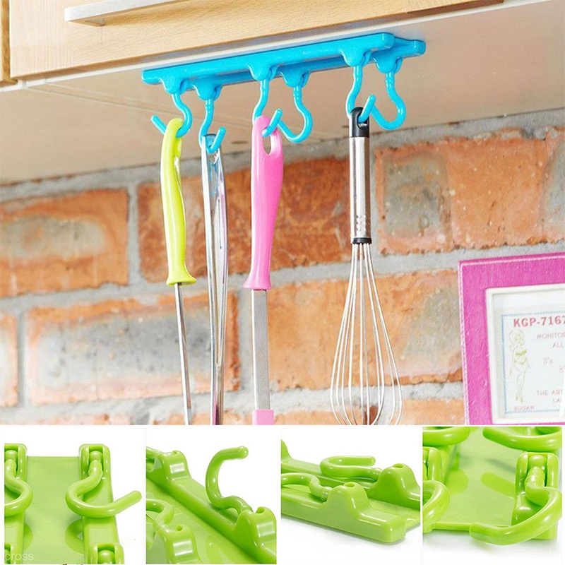 Zzz Rak Peralatan Dapur Holder Hook Plafon Dinding Kabinet Gantung Storage Organizer