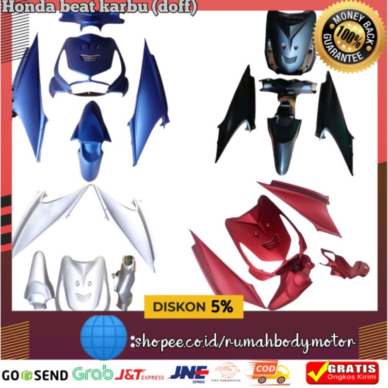 Honda beat karbu / Beat lama cover full body halus beat karbu merah doff,hitam doff,biru doff,silver
