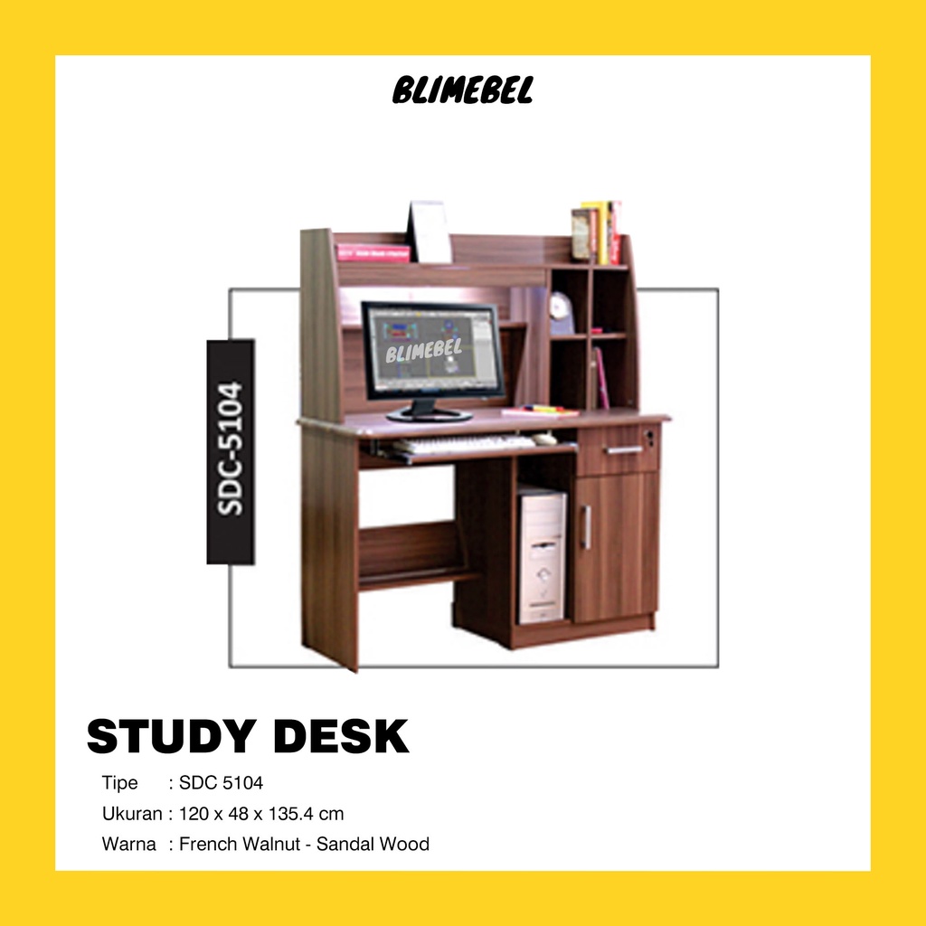 Meja Belajar / Meja Komputer SDC-5104 - EXPO