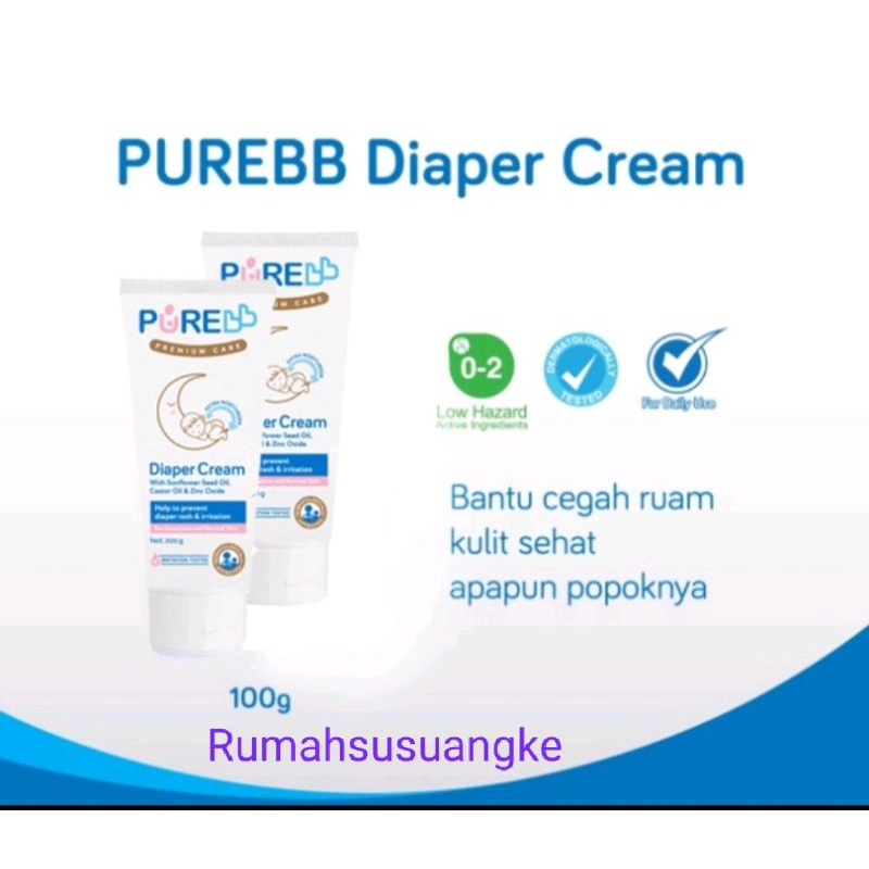 PURE BB Diaper Cream 100gr&amp;200gr#Rash Cream 50gr#Soothing Cream 100gr#Lotion 200ml