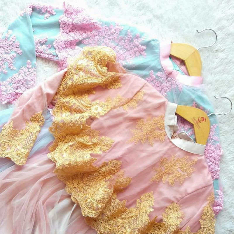 Dearmecca - AGHNIA CAPEY DRESS - Gaun Premium- Tulle Dress - Tutu Dress - Dress Muslimah - Brukat - 