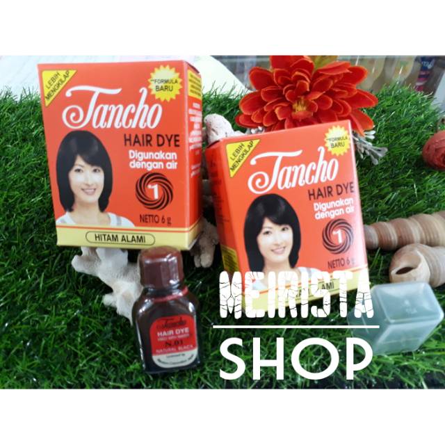 Tancho Hair Dye/Semir Rambut Hitam Bubuk/TANCHO/SEMIR RAMBUT/PEWARNA RAMBUT