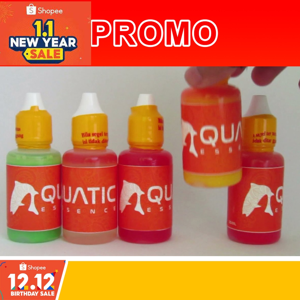 Aquatic Essen Ikan Mas 30 ml. Mancing Kilo Gebrus Harian Lomba Induk/Babon & Ikan Rame Essen Aquatic