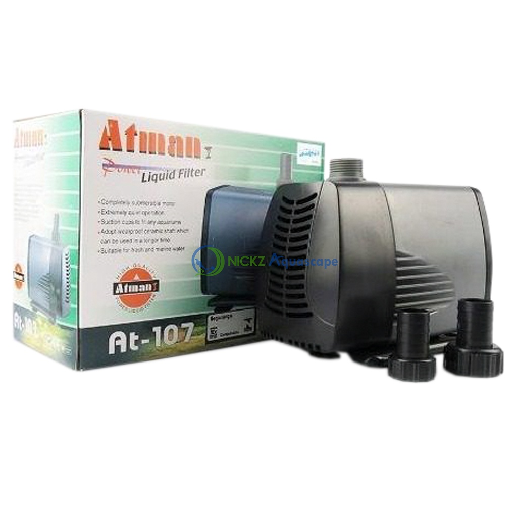 POMPA AQUARIUM KOLAM ATMAN AT 107 / POMPA CELUP / POMPA FILTER / AQUARIUM AQUASCAPE