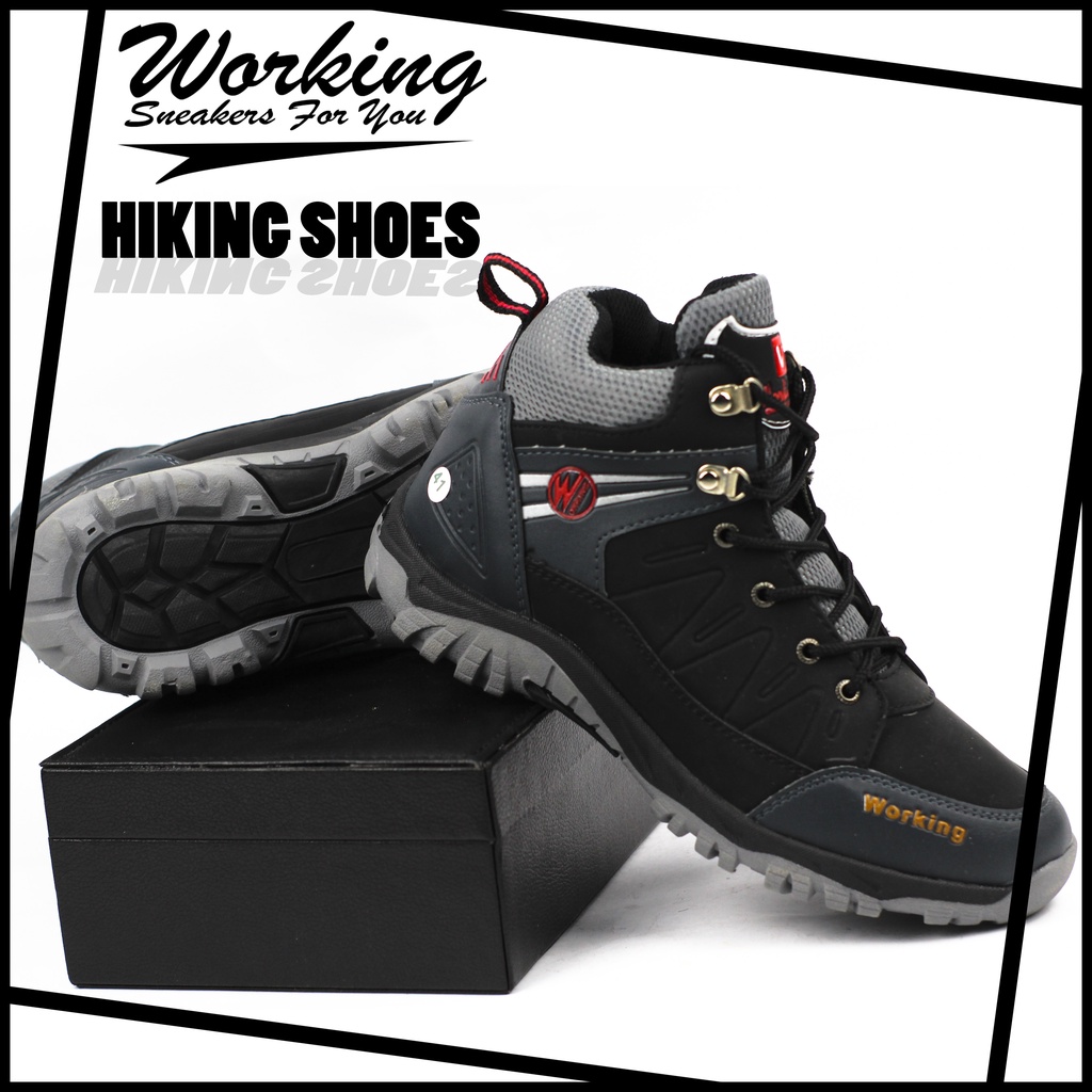 Sepatu Boot Hiking Working G-01 // Sepatu Gunung Anti Air