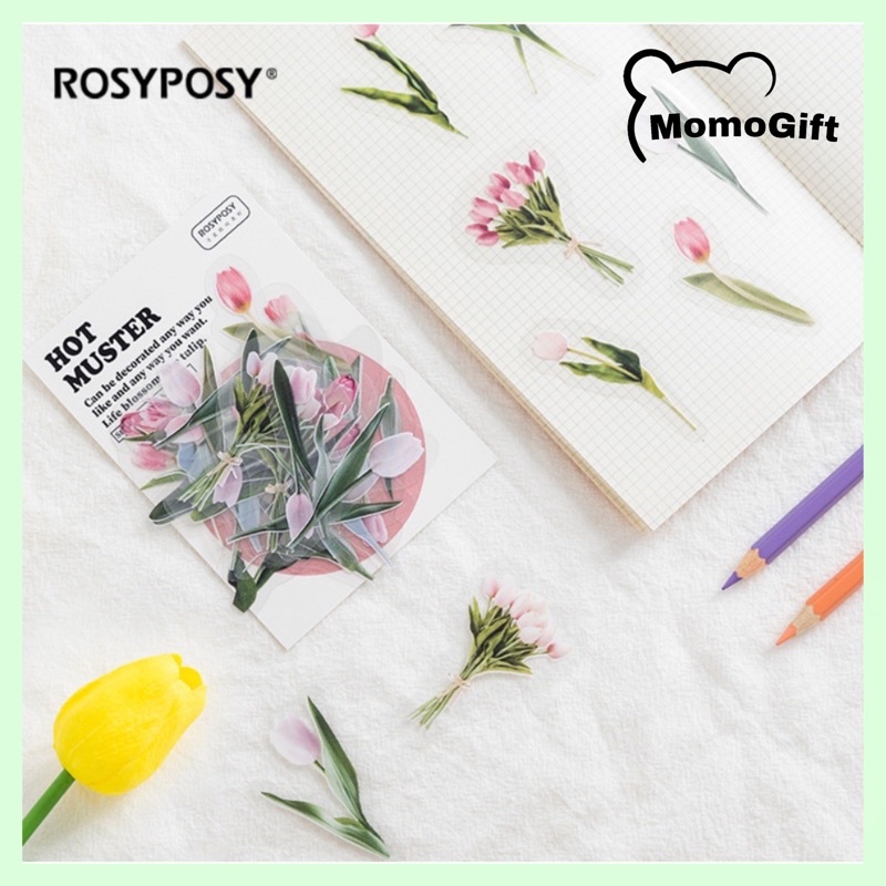 

ROSYPOSY Stiker Bunga Sticker Flowers DIY Diary Book - RP02