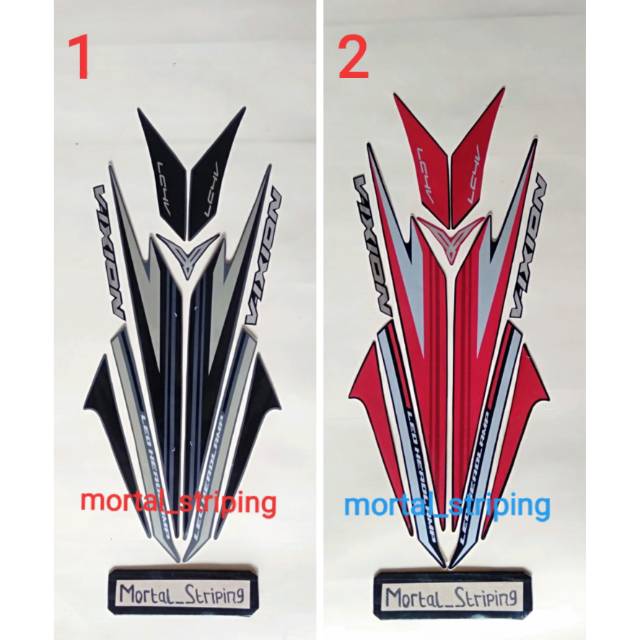 STIKER & STRIPING LIS BODY VIXION NEW 2017 2018 STANDAR