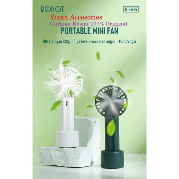 Robot RT-BF15 / RT-BF19 Kipas Angin Portable Mini Fan Multifungsi (spt RT-BF11)