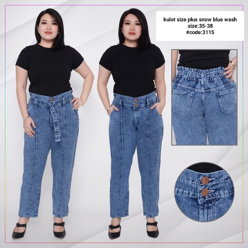 Celana Panjang Jeans Wanita Boysfriend Tulang 35-38 Bisa Bayar Ditempat (COD)