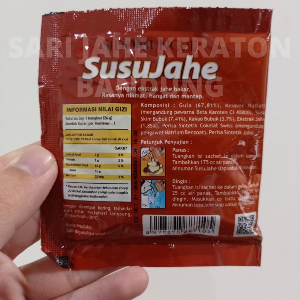 Susu Jahe Sido Muncul Original Satuan