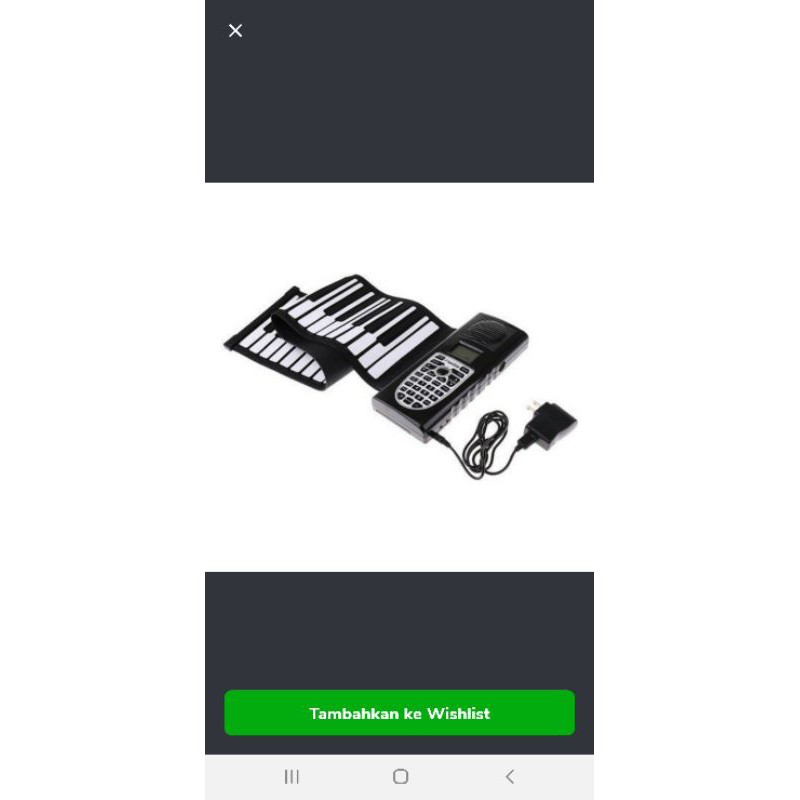 Piano Roll UP Flexible Silicone Soft Keyboard with Speaker Piano Gulung