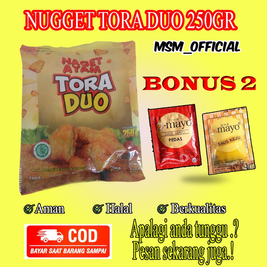 

ayam Nugget Tora Duo 250gr