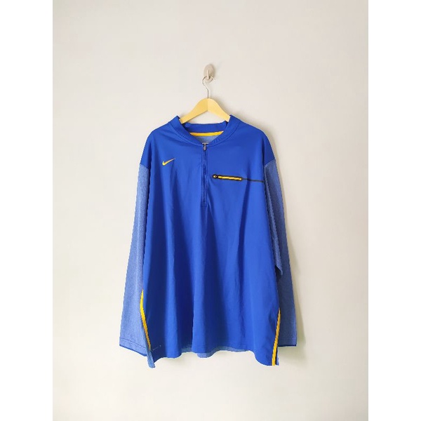 Original sweater nike dri fit long sleeve yellow big size/jumbo