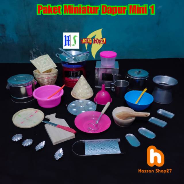 Paket Miniatur Dapur Lengkap Mainan Masak Masakan / Mainan Miniatur Masak Masakan Lengkap