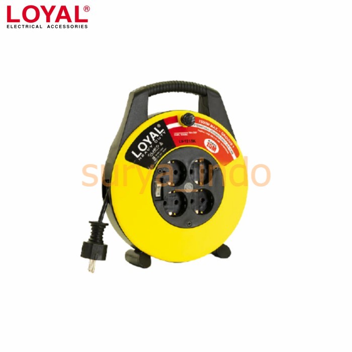 KABEL ROLL 10 M + SAKLAR INDIKATOR LOYAL LY-120SK HEAVY DUTY 2500W 10A