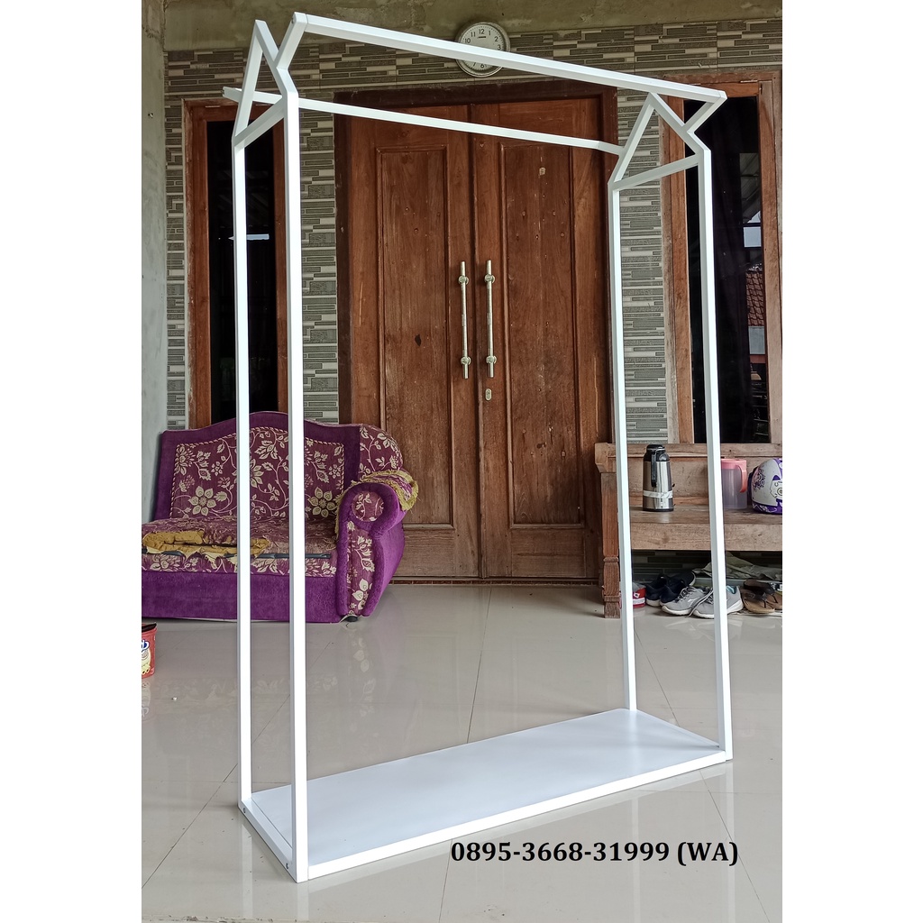 Jual Rak Gantungan Baju/ Jual Rak Pajangan Buat Toko/ Lemari Rak Baju/ Lemari Rak Baju Portable