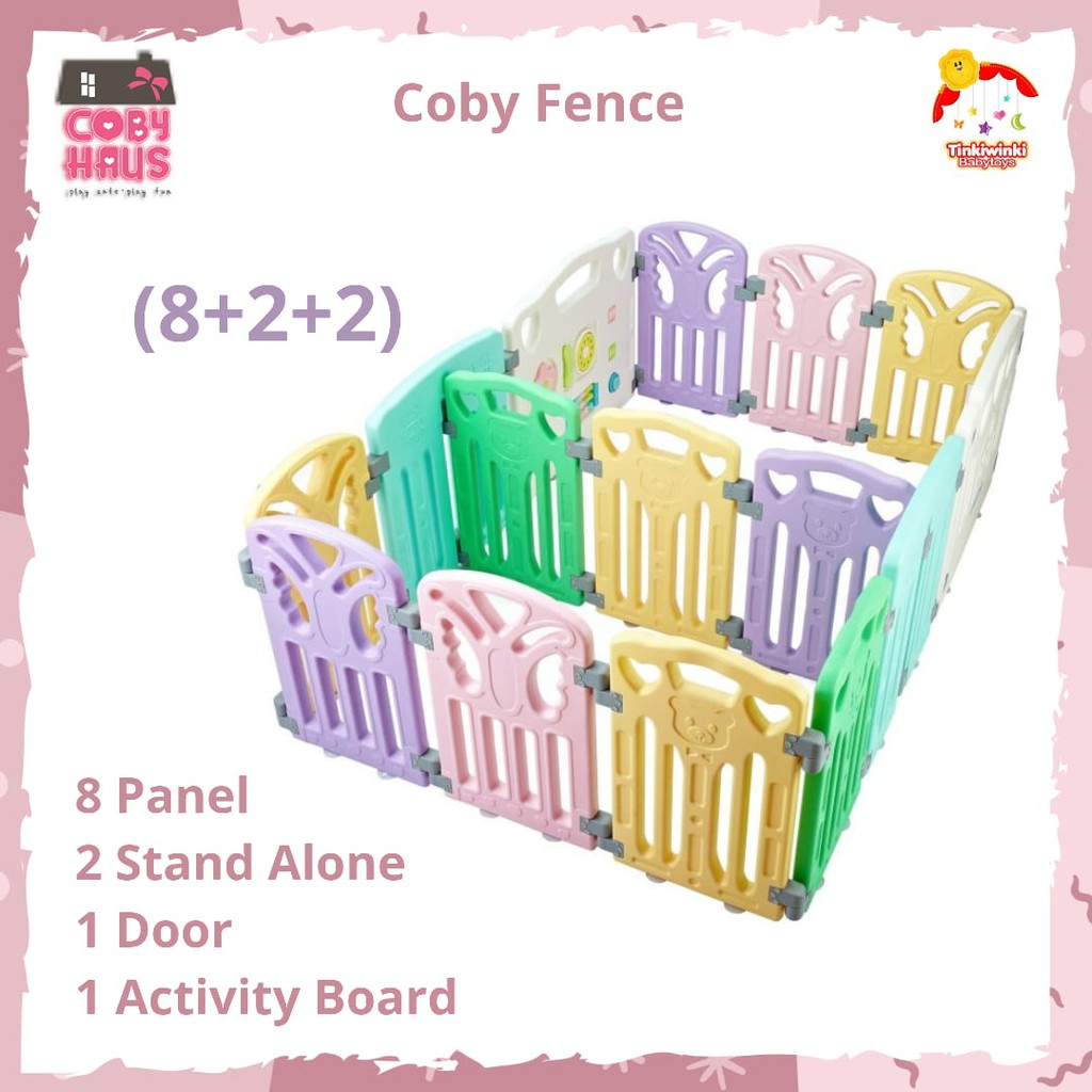 Coby Haus Fence (8+2+2) Butterfly Pagar Pengaman Bayi