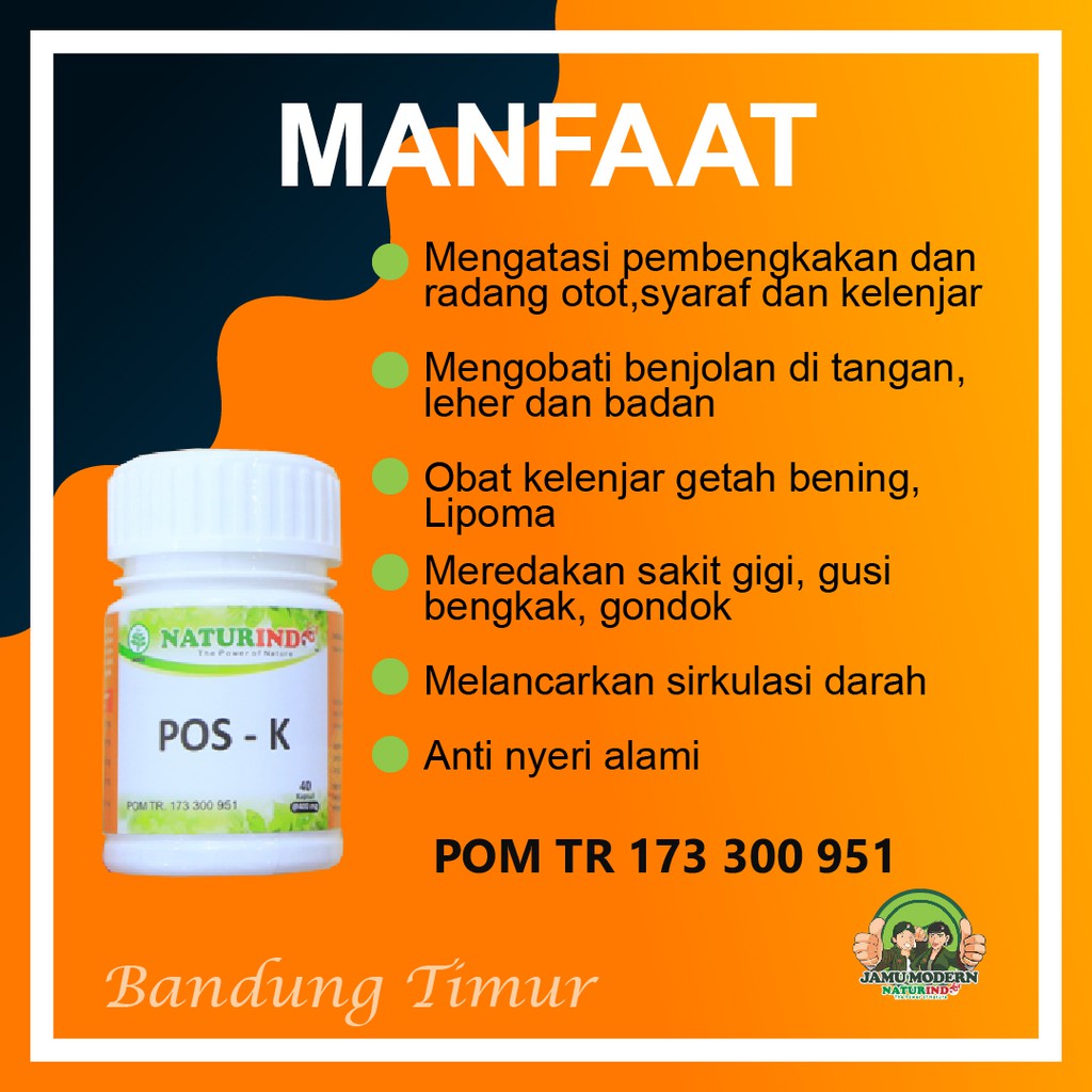 Obat Herbal Benjolan Di Leher Di Tangan Di Punggung Lipoma Bengkak Radang Otot Syaraf Kelenjar Getah Bening Tiroid Naturindo POS K Herbal ampuh aman COD-2