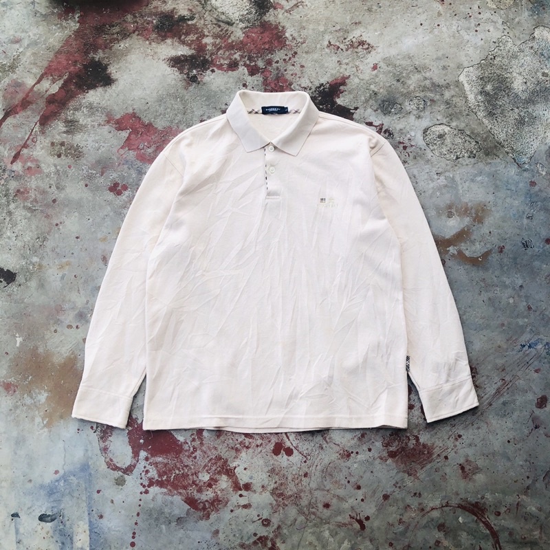 polo shirt burberry small logo ( second/bekas )