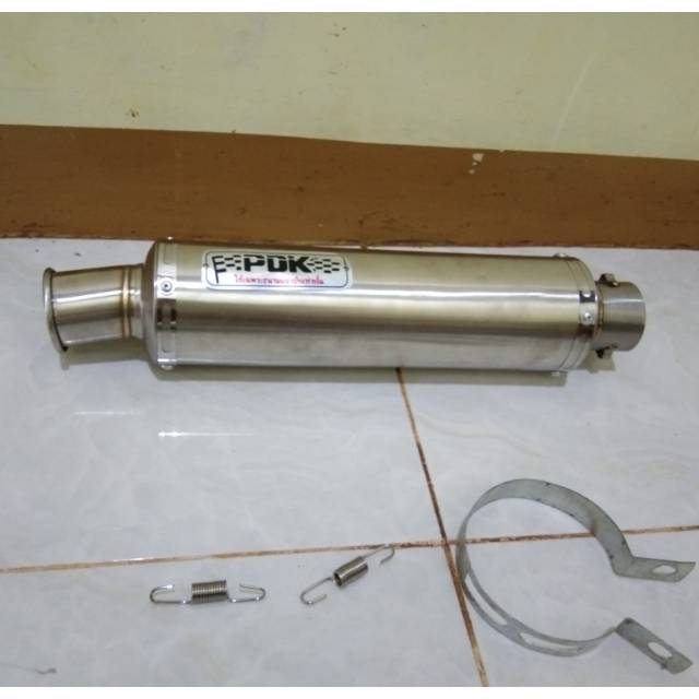 knalpot PDK bulat ujung cincin slincer only.panjang 30cm