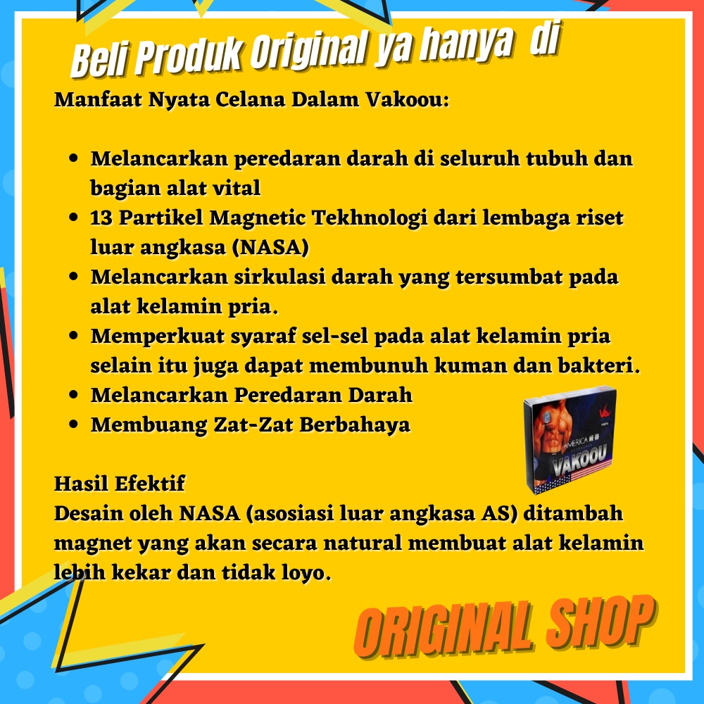 ORIGINAL Celana Boxer Magnet Terapi Kesuburan Pembesar Kelamin MrP Pria Dewasa Vakoou Terbukti Ampuh-7