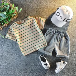 Setelan Kaos  T Shirt Anak  Laki laki Lengan Pendek Celana 