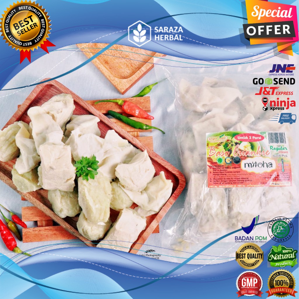 

PROMO! BASO CUANGKIE SEHAT HERBAL ALAMI HEALTHY FROZEN FOOD NON MSG & PENGAWET SERTIFIKASI BPOM