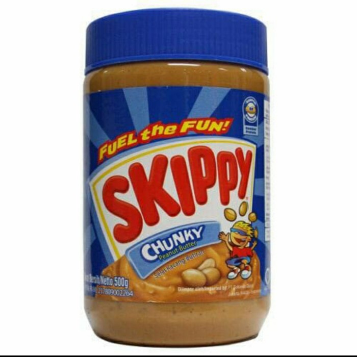 

selai kacang skippy chunky peanut butter 500 gram New!!!