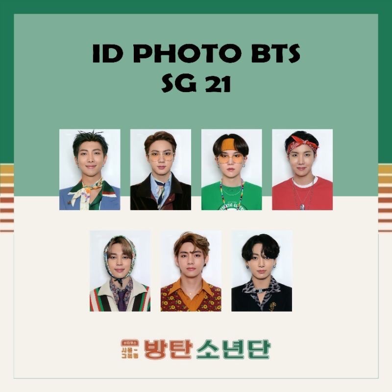 ID PHOTO SET BTS SEASON'S GREETING 2020 2021 MAP OF THE SOUL ON:E TOUR MUSTER DVD UNOFFICIAL
