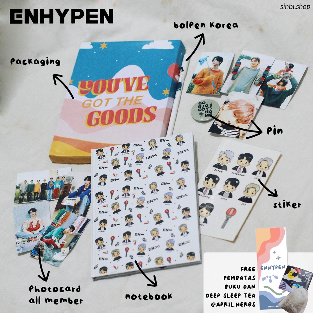 Hampers Enhypen Notebook | Giftbox Kpop | Hampers Kpopers | Gift  Souvenir Hadiah Kado Ulang Tahun W