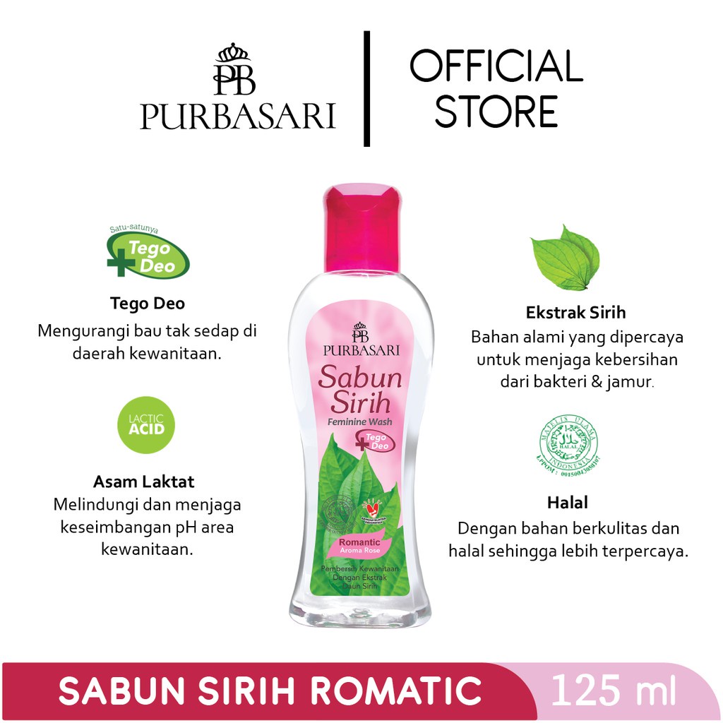 new PURBASARI Sabun Sirih Orchid Rose Musk 125ml &amp; 60ml - Purbasari Sabun Extract Daun sirih