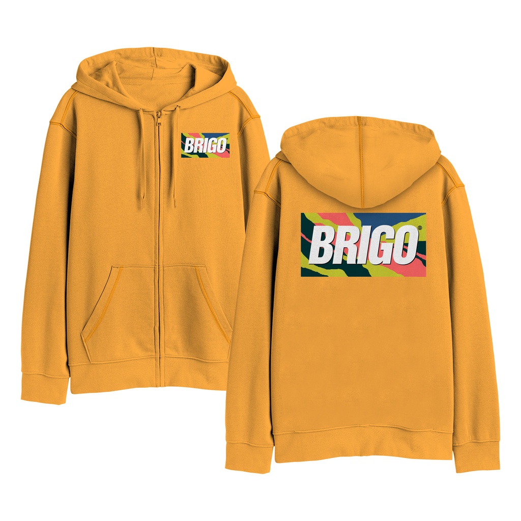 BRIGO Zipper Jumper Hoodie ABSTRAK II Sweater Hoodie Resleting BRIGO ABSTRAK Sablon DTF Fleece Cotton II SIZE M-XXL (Pria &amp; Wanita) Free stiker&amp;Gantungan Kunci