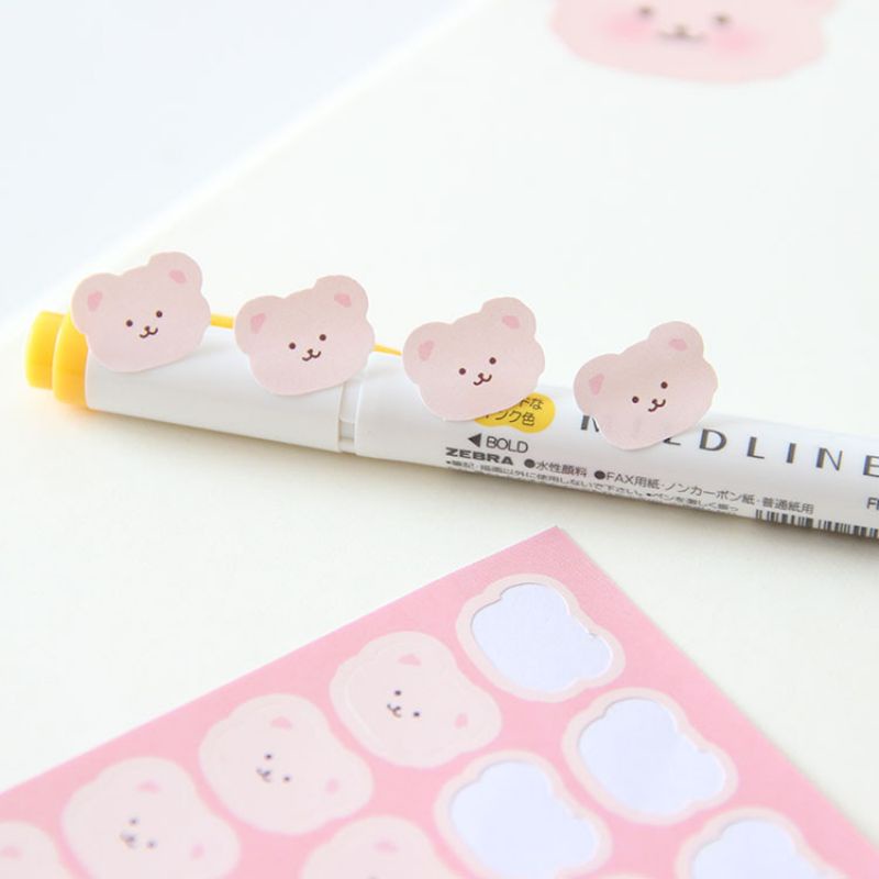 

Stiker Kertas Beruang Pink | Sticker Teddy Bear | Stiker Kawai