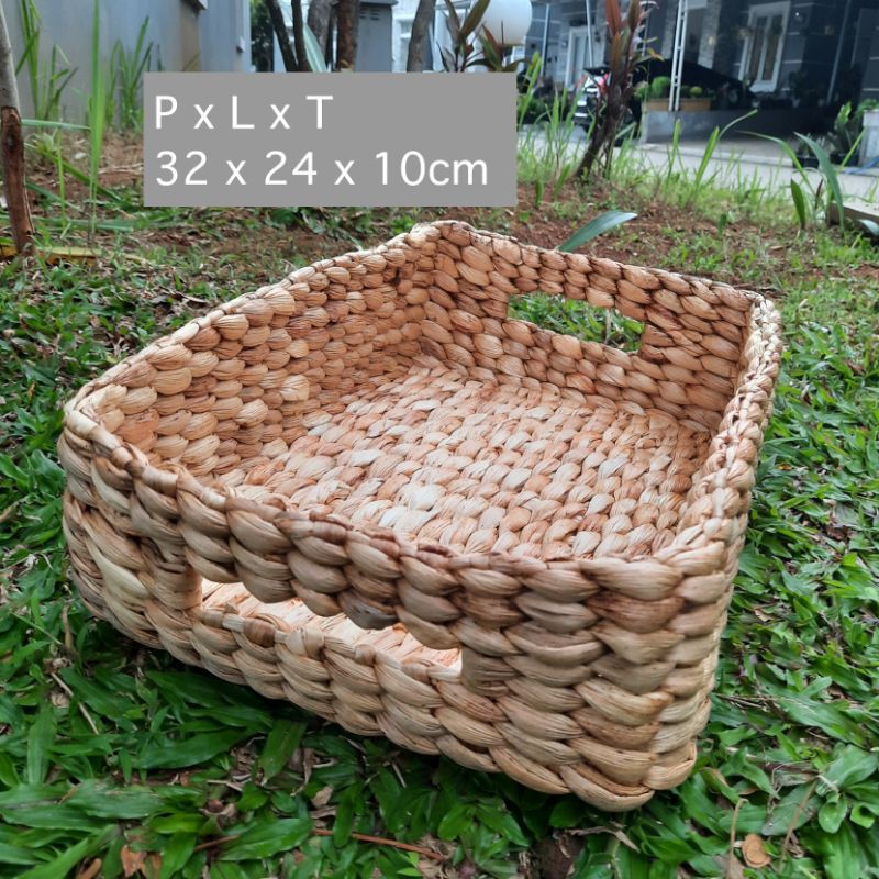 Tray Enceng Gondok / Nampan Enceng Gondok / Keranjang Anyaman Eceng gondok F07