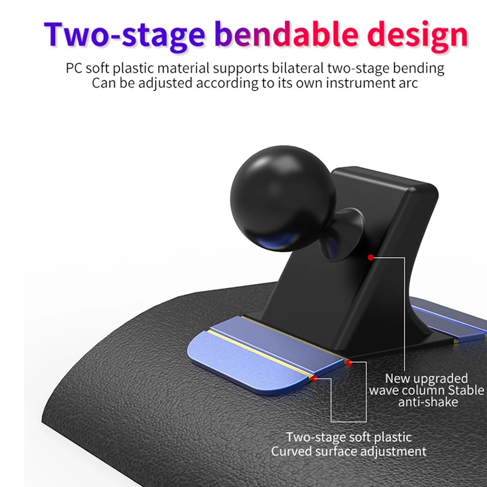 Bracket Dudukan Handphone Portable Ukuran 17mm Dengan Kop Perekat Anti Slip