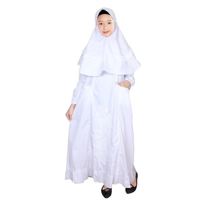 Gamis Anak Nahla Terbaru Aishwa Nahla Th Baju Muslim Anak Cewe 7645ZB Baju Putih Fayrany Fgp-010A