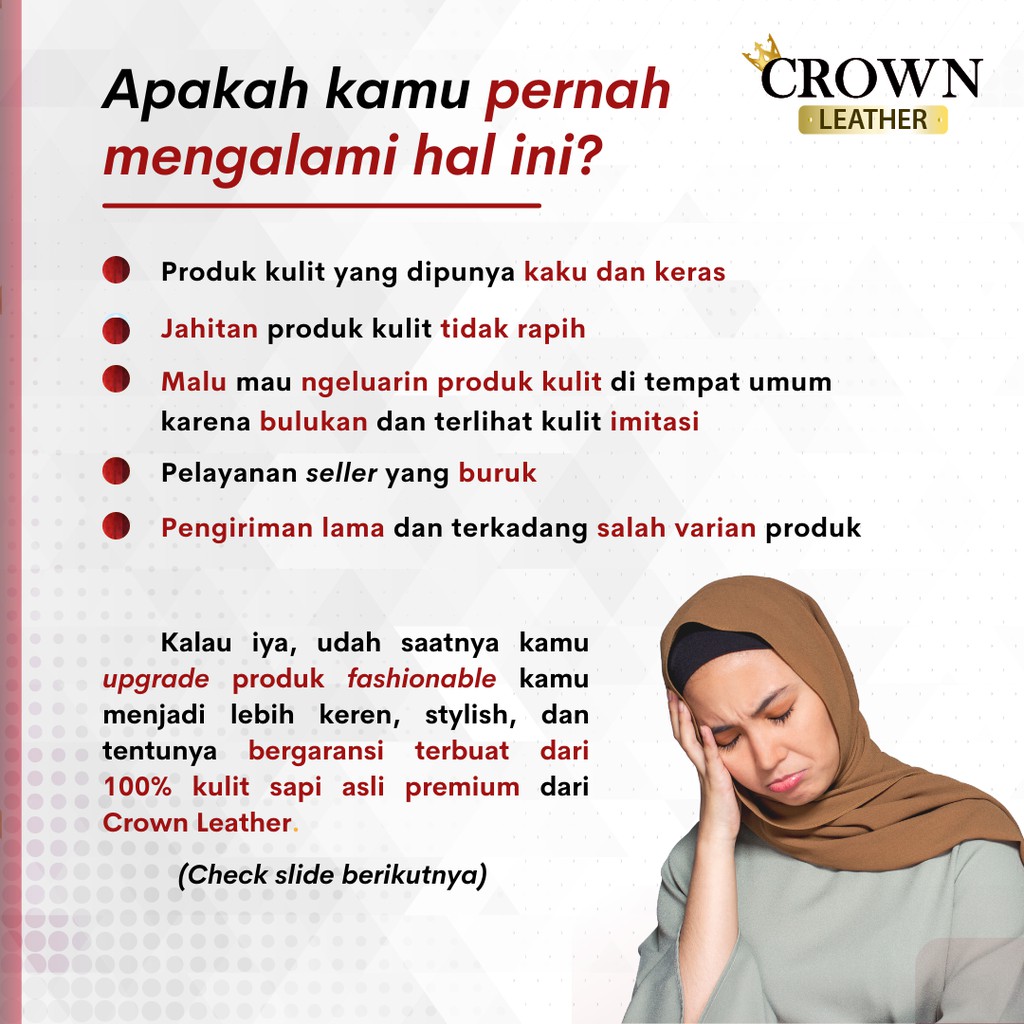 Tas Selempang Wanita Sling Bag Cewek Shoulder Bag Fashion Tas Kulit Asli Wanita Perempuan Original Lucu Slempang Premium Terbaru Belezza Shoulderbag by Crown Leather Crownleather Store