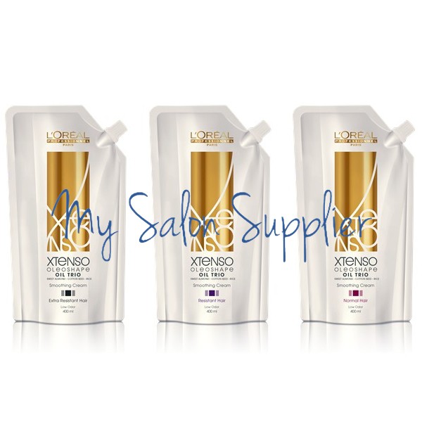 Loreal Xtenso Oleoshape Oil Trio Smoothing Cream 400ml Step 1