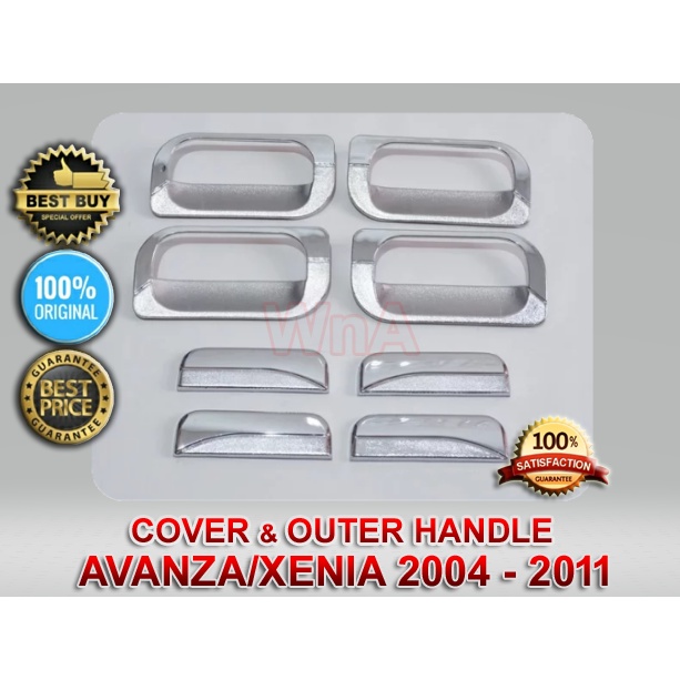 COVER/TUTUP HANDLE DAN OUTER/RING HANDLE CHROME/STAINLIST AGYA AYLA 2013 - 2020