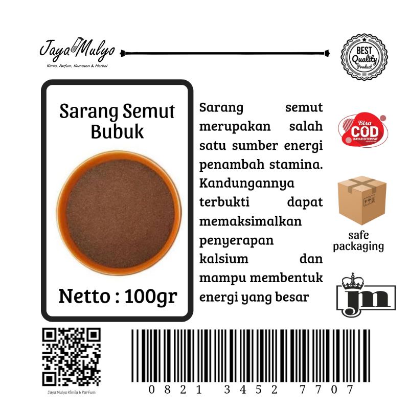 

Sarang Semut Bubuk (100gr)