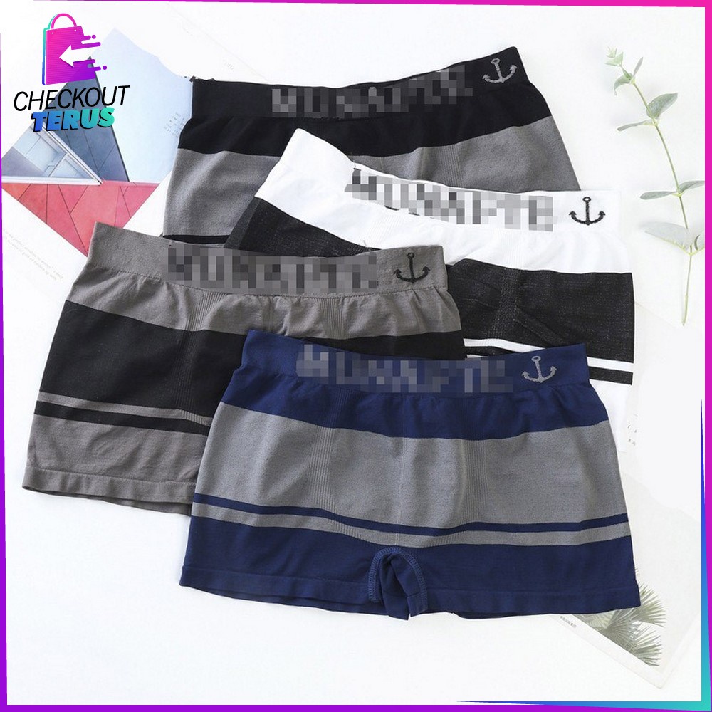 CT P117 Celana Dalam Pria Boxer CD Laki Laki Petak Boxer Men Underwear Celana Dalam Pendek Pria Kolor Cowok Sempak Pria Dewasa