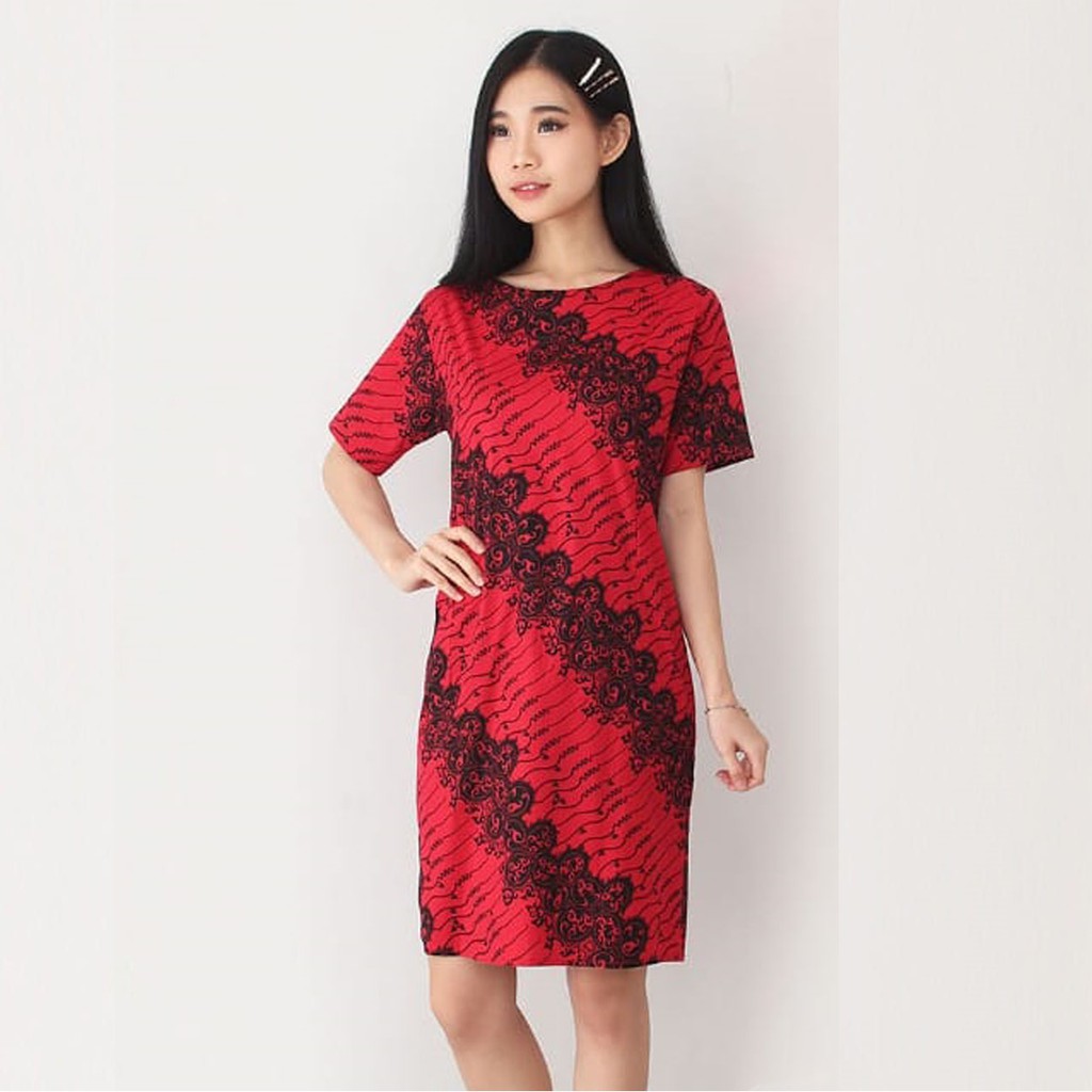 Baju Batik Wanita - Ceongsam Batik Wanita 038 MVP-Red A