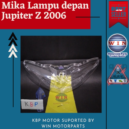 Kaca lampu depan jupiter z 2006 Win | mika lampu depan Jupiter Z 2006 2007 win | cover lampu reflekt