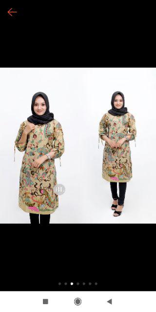 Batik Dolby Dolbi Dobby Doby Tenun Sutra Tulis Katun Atbm Baron Atasan Batik Wanita Sogan Srg308
