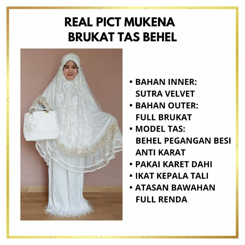 MUKENA BRUKAT TAS BEHEL KEKINIAN