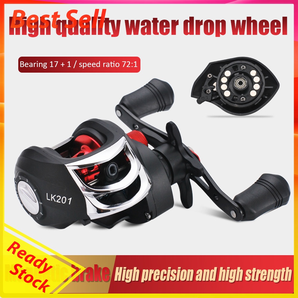 8kg Drag Strong Brake Low Profile Baitcasting Metal Saltwater Fishing Reel