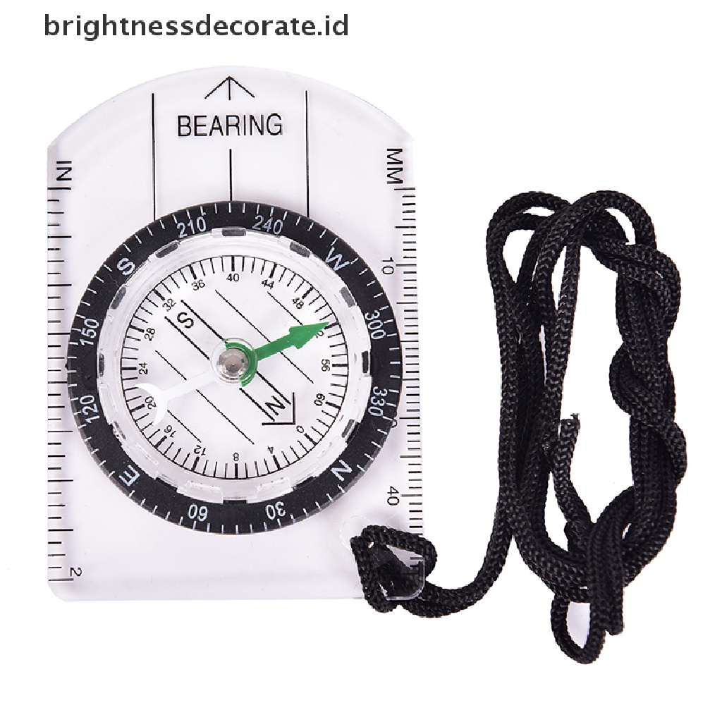 [birth] 1pc Outdoor Hiking Camping Compass Map Scale Ruler Multifunctional Equipment [ID]